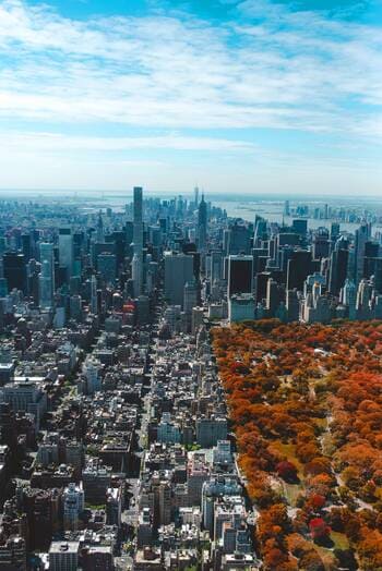 new york dall'alto